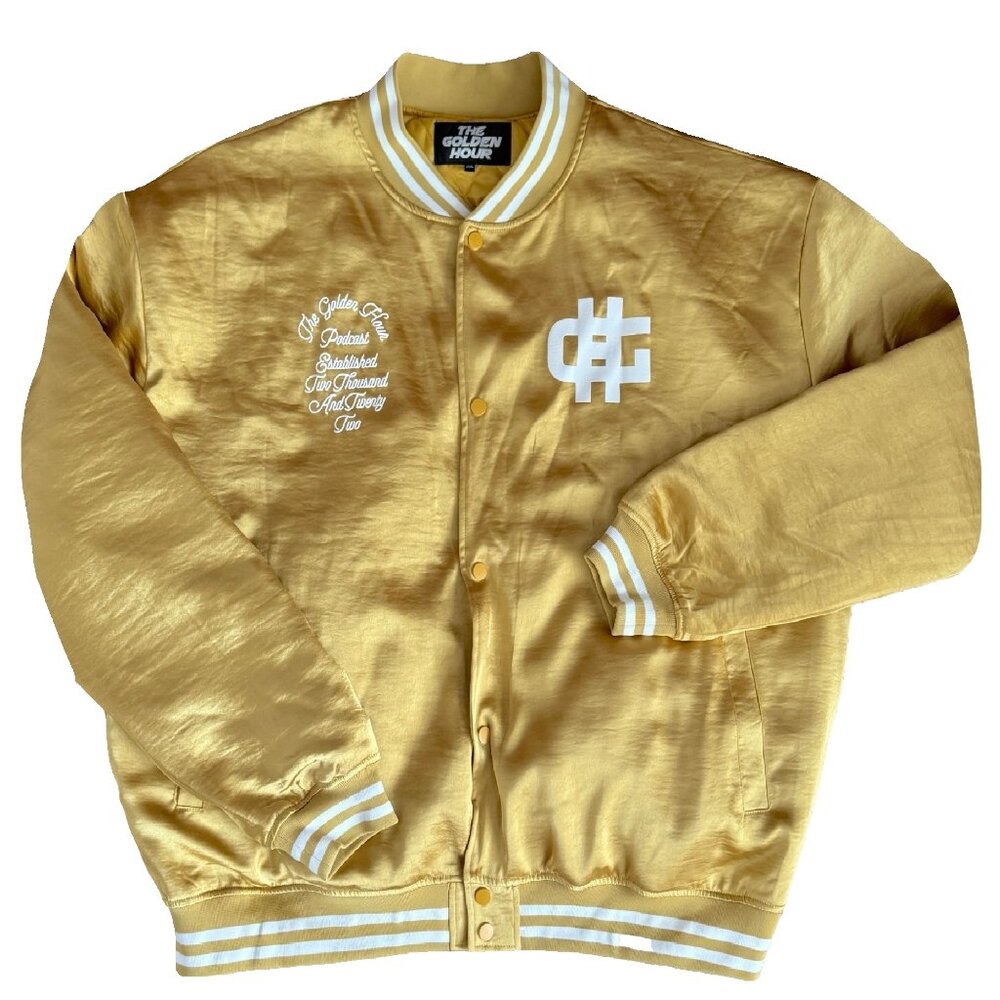 The Golden Hour Podcast 3XL Gold Bomber Jacket - LIMITED EDITION